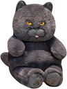 ネコ 猫 ぬいぐるみ 抱き枕 ブリティッシュショートヘア ねむねむ 大きい 人形 面白い 肌触り良い 置物 ふわふわ 添い寝 誕生日 子供の日 クリスマス ブラック プレゼント 背あて 卒業祝い 入学