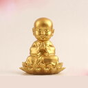 僧侶 置物 樹脂製 高さ11cm ミニチュア仏像 神像 飾り お坊さん彫像 我が家のお坊さん 瞑想 卓上置物 縁起物 美術品 風水グッズ
