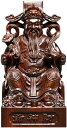仏像 木彫り 福の神 七福神の置物 彫り置物 木製彫刻 木像 木製フィギュア 黒檀 仏像彫刻 木彫りの七福神 開運グッズ 金運グッズ 風水グッズ (Size:高...