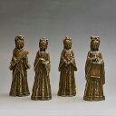 開運七福神 弁財天 セット ブロンズ像 美術品 女性像 美少女像 年代物 インテリア フィギュア コレクション オブジェ 置物 贈り物 ギフト 縁起置物 (高さ...