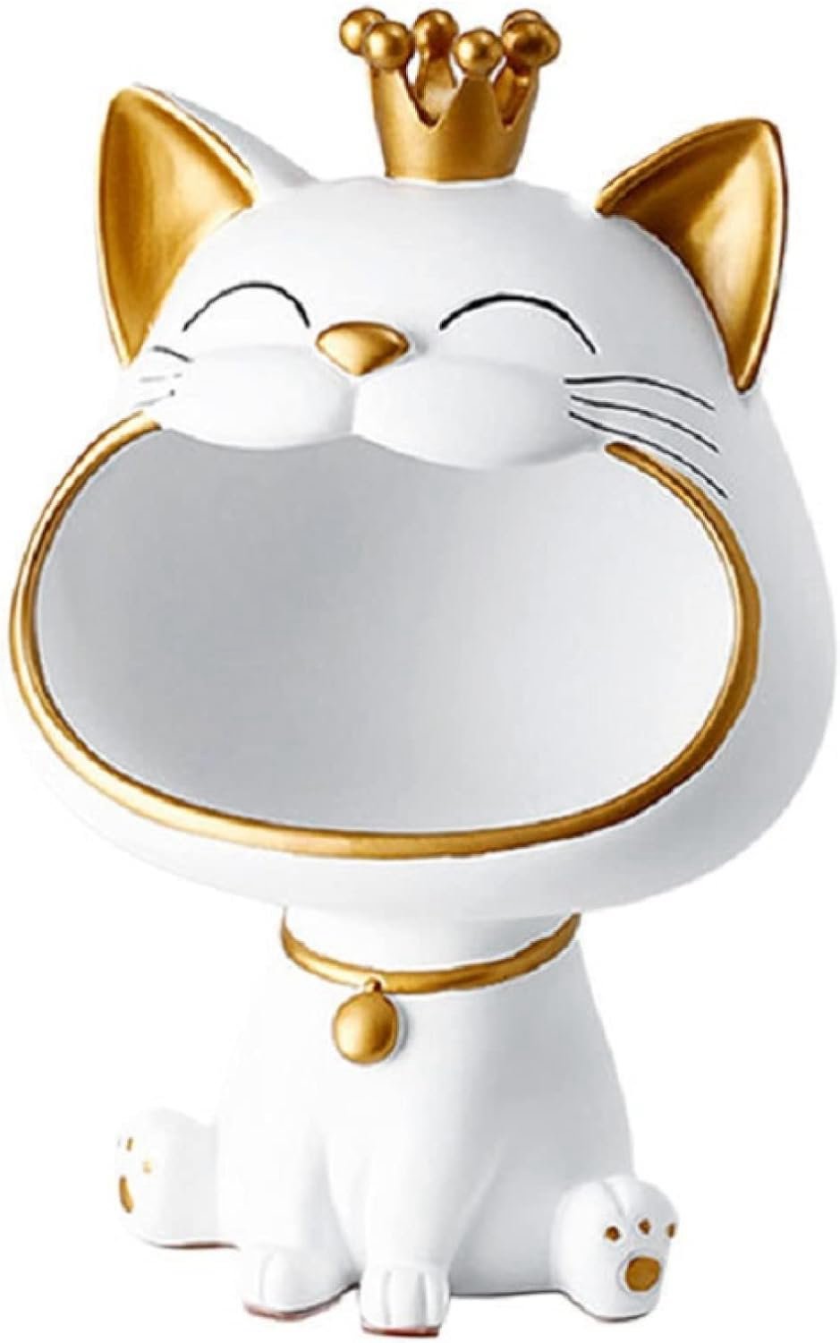 装飾置物 猫の置物ビッグマウス雑貨収納ボックス樹脂動物の装飾品