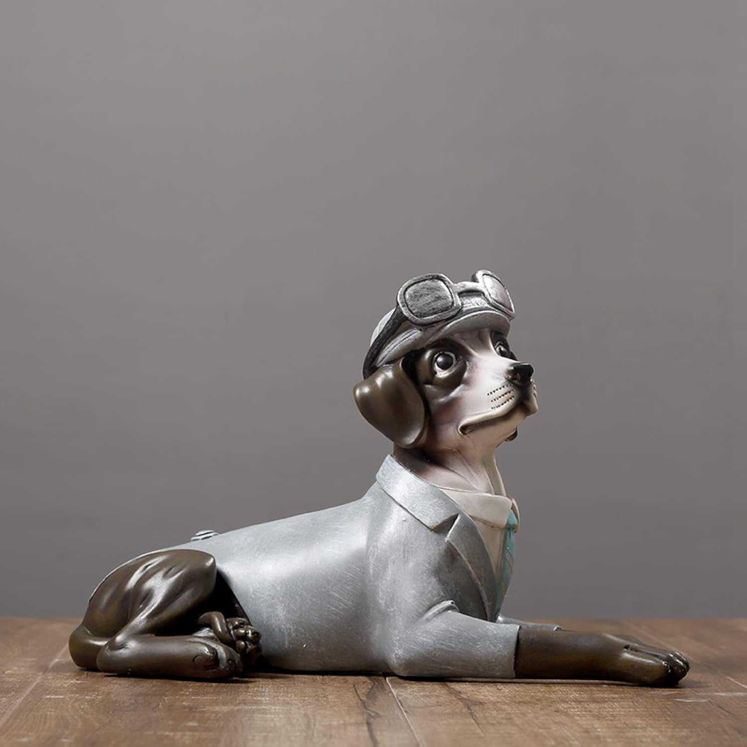 像の彫刻 ソーセージ犬の置物手作りレジンダックスフントスタチュークラフト