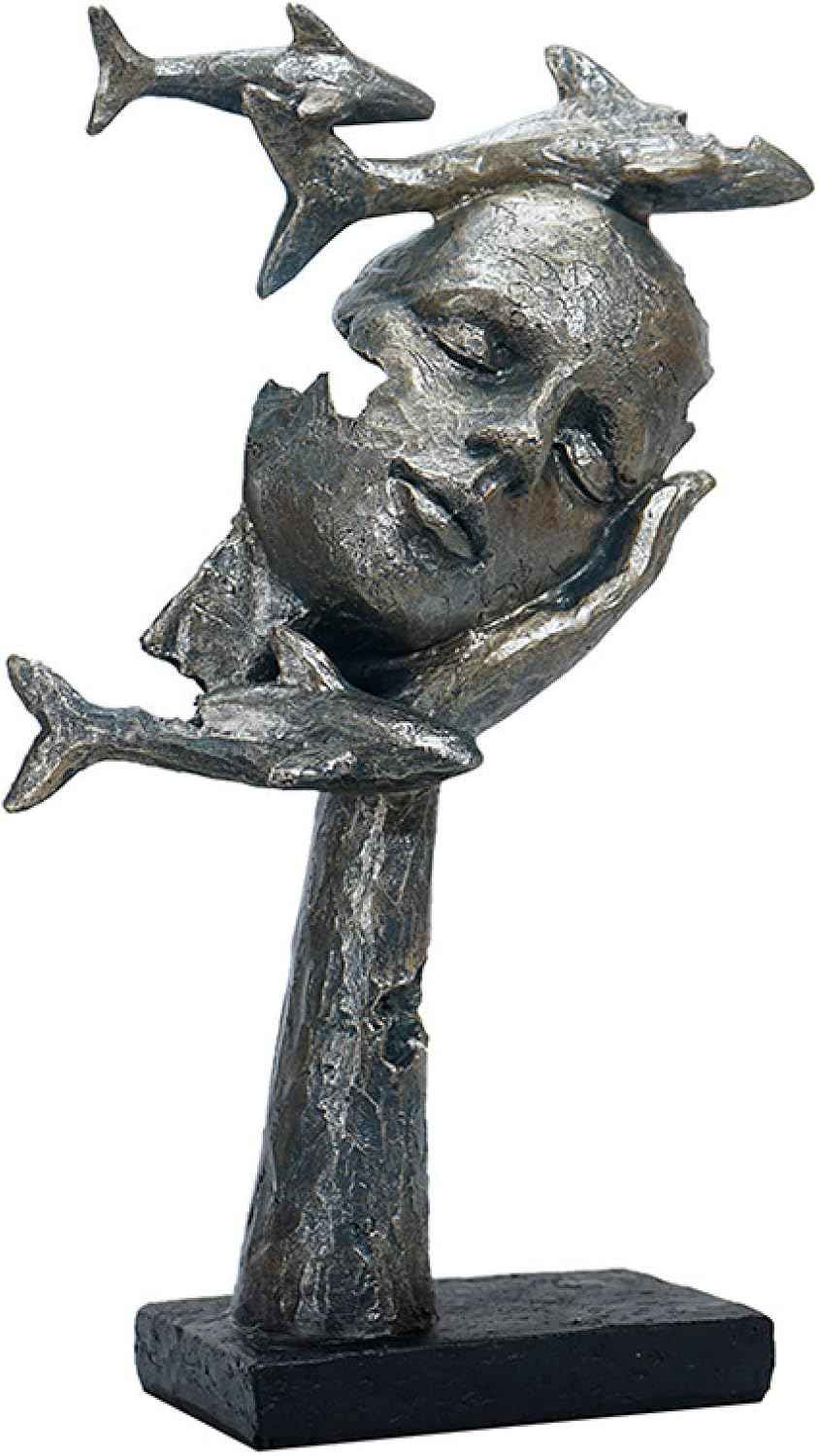 彫刻の装飾 樹脂の女性の彫刻の装飾品の魚の置物の装飾の手工芸品