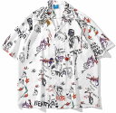 シャツ メンズ 半袖 キューバシャツ 5分袖 開襟tシャツ 花柄シャツ 夏 おしゃれ 総柄プリント 薄手 ゆったり 速乾 通気 男性用 旅行 ひんやり カジュア...