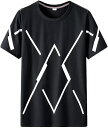 半袖 Tシャツ カットソー メンズ ビッグT 男性用 半袖Tシャツ 幾何柄 シャツ プルオーバー 柔軟 通気 吸湿 M〜8XL 夏服