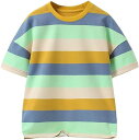 半袖Tシャツ ボーイズ Tシャツ 子ども服 ガールズ カットソー キッズ 綿T ボーダー クルーネック 男の子 女の子 120cm~160cm 通気 吸湿 夏