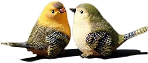 ガーデンオーナメント 鳥 置物 2点セット かわいい 鳥 ガーデニング オブジェ ガーデン ネコの置物 インテリア 庭 オブジェ 屋外 玄関 階段 出窓 プレゼ...