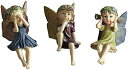 -JP 天使のオブジェ 3点セットガーデンオーナメント ガーデニングオブジェ マイクロ景観 可愛い もえもえ 樹脂オブジェ エンジェル 癒し系 置き物 庭 屋外 デコレーション アニマル 雑貨 ディス