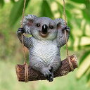 ガーデンオーナメント 動物 コアラ/パンダ 吊り ガーデニング 置物 ガーデニング雑貨 ガーデンオブジェ 飾り インテリア アウトドア 部屋 庭 デコレーション...