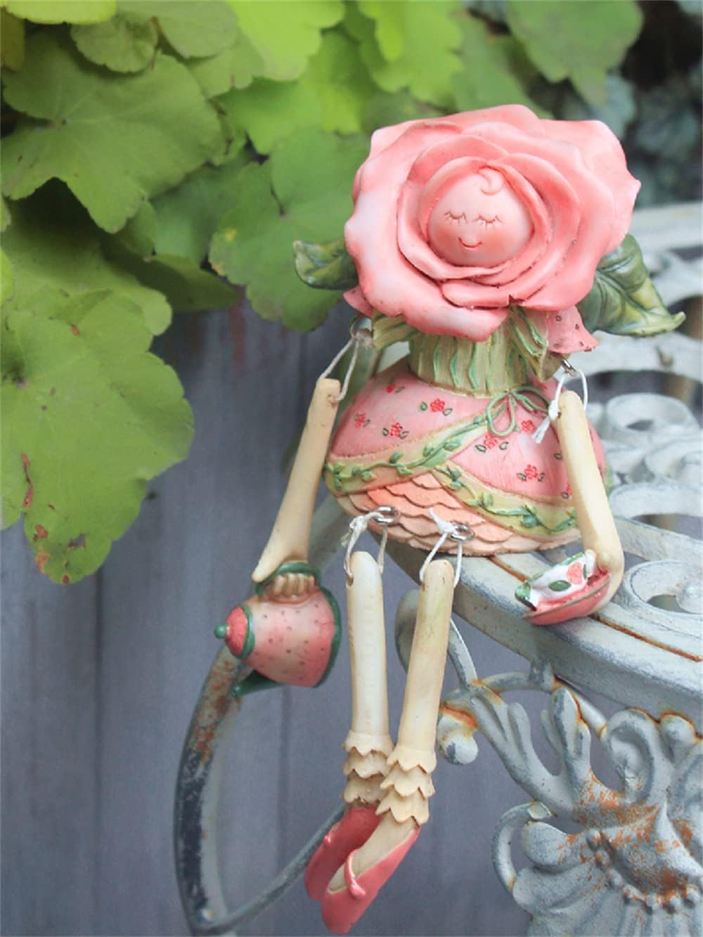 花の妖精 ガーデンオーナメント 置物 ガーデニング オブジェ ガーデン フェアリーの置物 インテリア 庭 オブジェ 屋外 玄関 階段 出窓 プレゼント ガーデン...