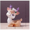 かわいい リアル シカ 動物 置物 Fmtop-JP 玄関小物 書斎 インテリア飾り 花園 卓上飾り オーナメント リス 雑貨 ガーデン オブジェ ガーデニング...