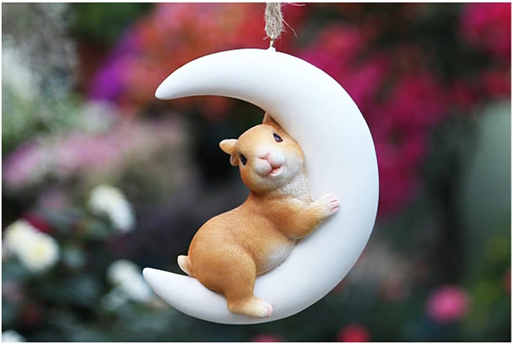 ガーデンオーナメント 動物 ネコ/ウサギ 吊り ガーデニング 置物 ガーデニング雑貨 ガーデンオブジェ 飾り インテリア アウトドア 部屋 庭 デコレーション ...