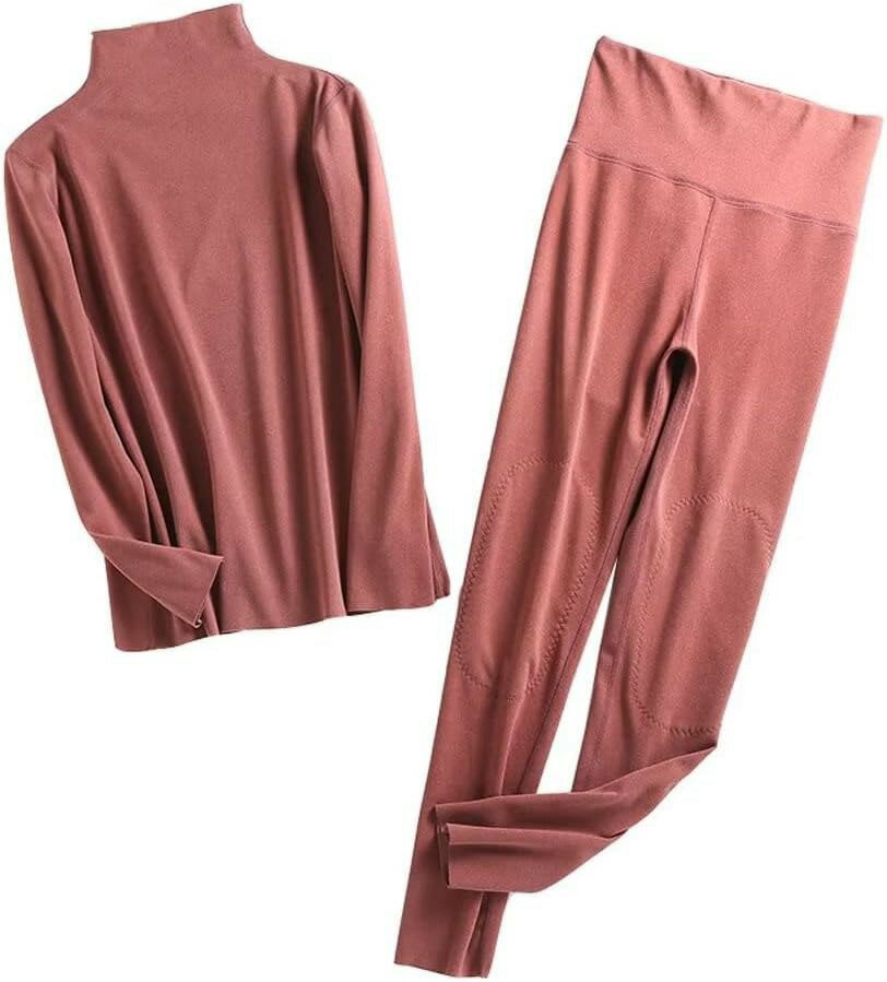 ヒートテック レデイース あったかインナー 上下セット 吸湿発熱 長袖インナーシャツ ロングタイツ レギンス 防寒対策ウェア ストレッチ