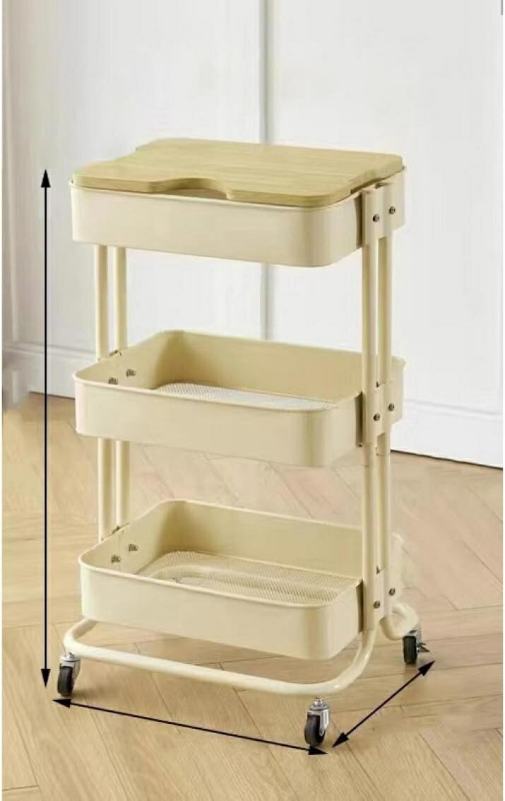 キッチンワゴン キャスター付き 3段 天板 3段 耐荷重 ベビーワゴン 収納ワゴン カラー2 大容量 スリムワゴン おしゃれ シンプル オープンシェルフ ラック トイレ収納 キッチン収納ワゴン 寝室