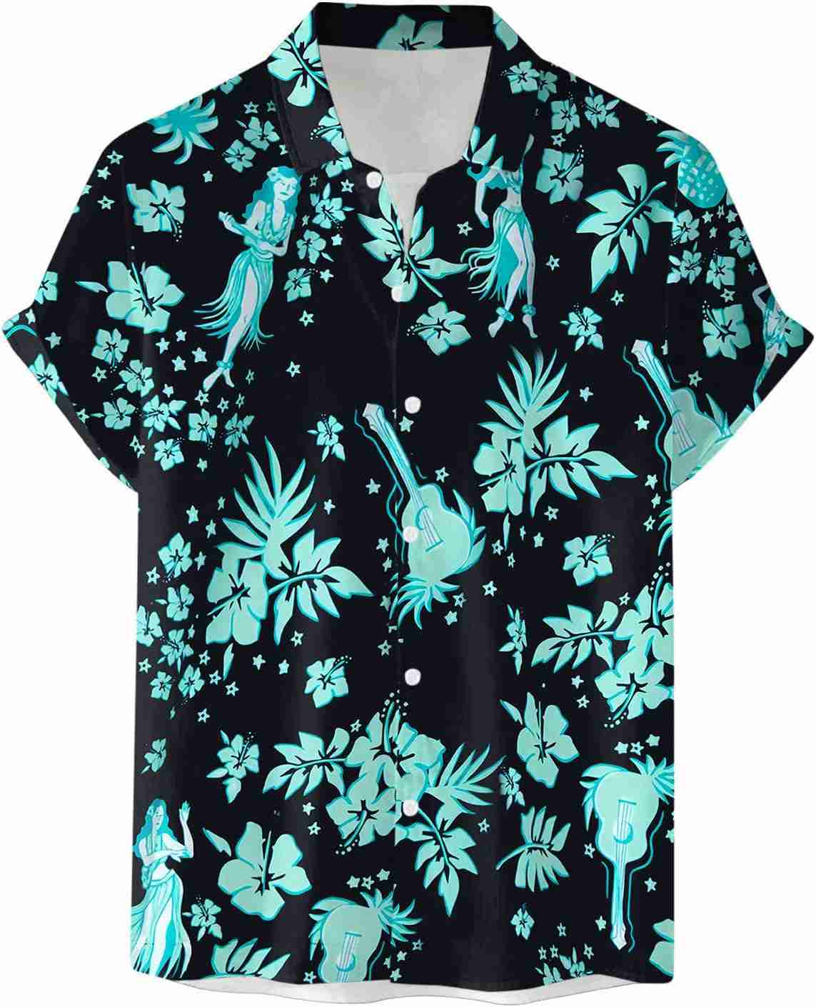 シャツ メンズ 総柄 プリント 半袖 アロハシャツ 通気速乾 花柄シャツ ハワイアンシャツ ビーチシャツ 大きいサイズ 半袖tシャツ 肌着 人気 春服 イベント 祭り リゾートのサムネイル