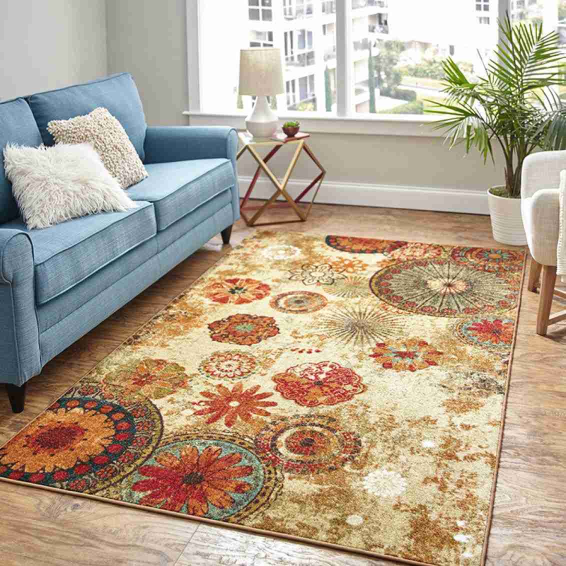 ヴィンテージ 風 ラグ トルコ絨毯 200×200 じゅうたん風 おしゃれ パッチワーク 80*160cmA 柄 ウィルト..