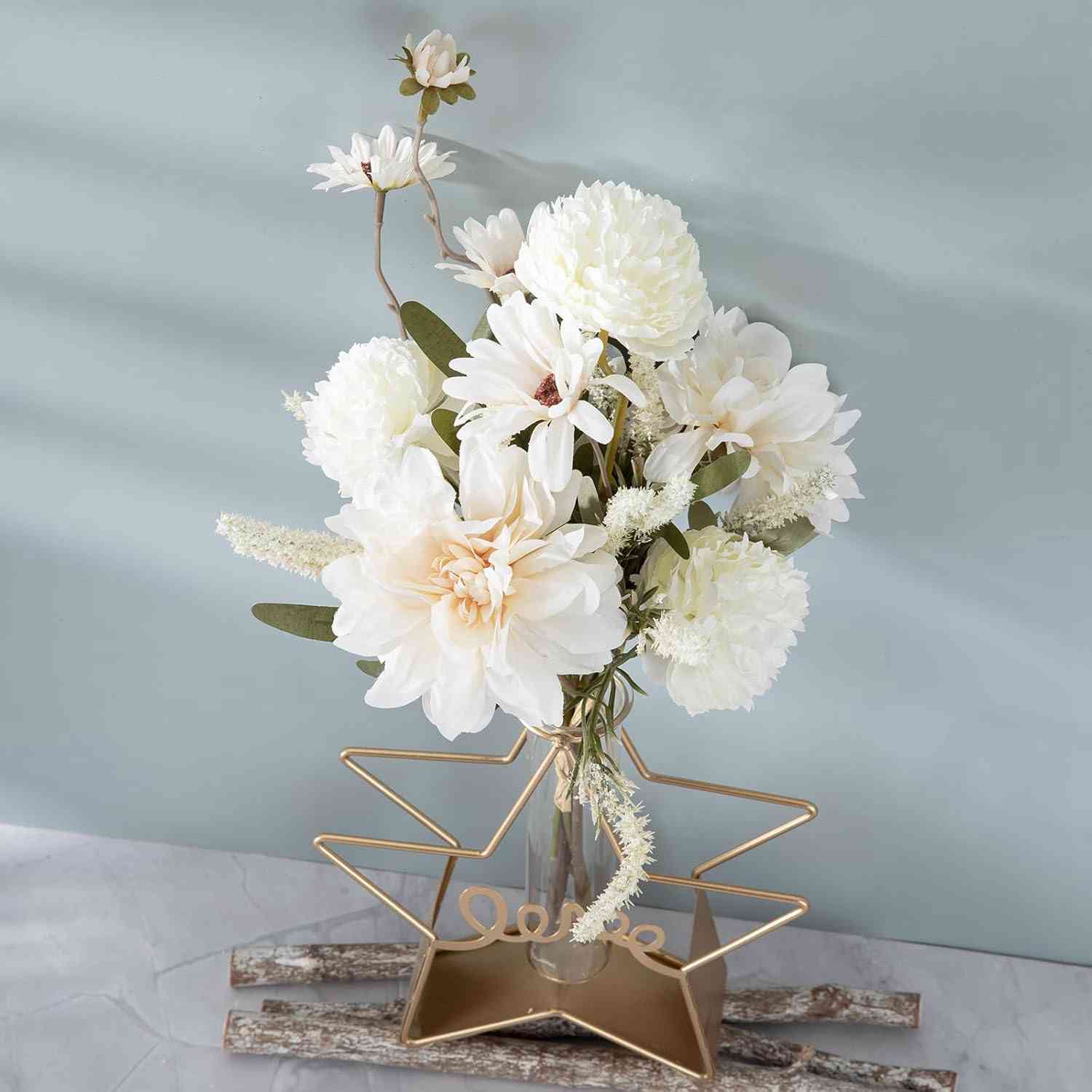 造花 花束 ダリア ラナンキュラス フラワー バースデー お祝い 母の日 ホワイトデー 父の日 結婚祝い 新学期 新生活 卒業 記念日 誕生日 装飾用 人気 プレゼント オリジナル シリーズ 1束入