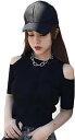 レディース ニットtシャツ 肩出し セクシー タイト 着痩せ 半袖 春服 春秋 インナー ボトム カットソー 無地 通勤 ファッション