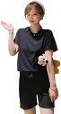 レディースパジャマ ルームウェアセット 柔ら かく 綿 半袖 上下セット 快眠 部屋着 便利服 コットン シンプル 寝 巻き 通気性 快適 スポーツ ヨガ スウェット トレーニング ウェア 家着 ワイ