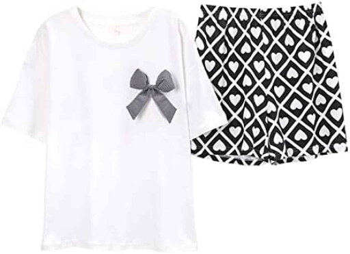 パジャマ レディース 夏 可愛い 綿 半袖 大きいサイズ 上下セット Tシャツ ショートパンツ ゆったり 薄手 快適 柔らか 通気 肌に優しい オシャレ プレゼント ルームウェア 部屋着 便利服 ホワ パジャマ レディース 夏 可愛い 綿 半袖 大きいサイズ 上下セット Tシャツ ショートパンツ ゆったり 薄手 快適 柔らか 通気 肌に優しい オシャレ プレゼント ルームウェア 部屋着 便利服 ホワ