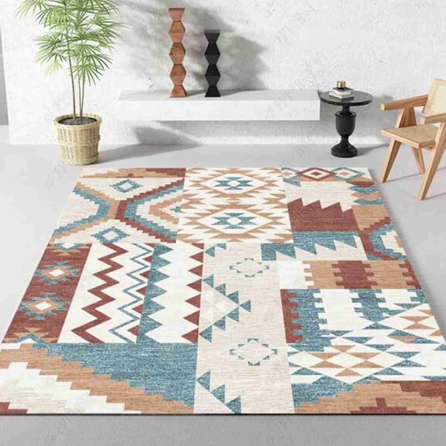 ペルシャ柄 ラグ ラグマット カーペット ウィルトン織 夏 北欧テイスト アンティーク ヴィンテージ カーペット xqw 現代風 花柄 じゅうたん 洗える おしゃれ リビング エレガント 滑り止め付き