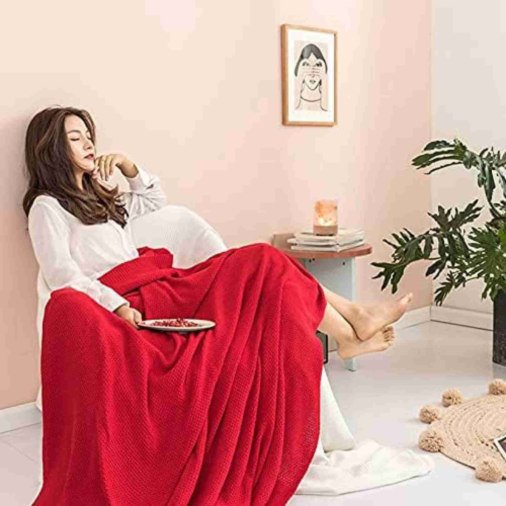 綿100％ ブランケット 薄型 無地 夏用 エアーケット タオルケット ニット 通気 洗える 大判 毛玉なし 吸汗吸湿 ふわふわ シングル 業務用 キャンプ お昼休み用 トラベル オールシーズン ギフ