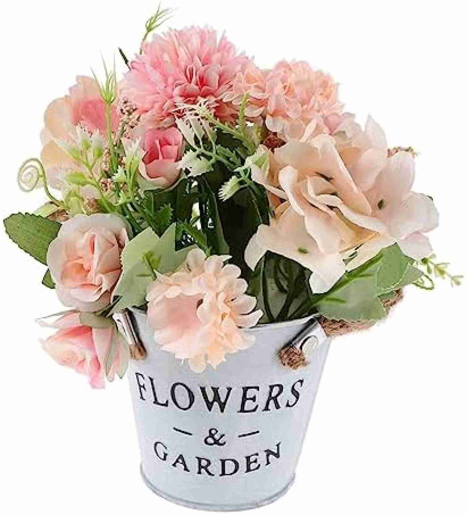 造花 インテリア 花瓶付 花の花束 窓辺の人工植物 造花ポット 農家の造花 生き生きとした花 模擬バラ プラスチックの鉢植えの花 人工鉢植え フェイク鉢植えの花 鉢植えの花の飾り 人工盆栽植物