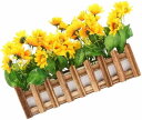 造花のフェンス ひまわりの植物の装飾 お祭りのフラワーアレンジメント ひまわりフェンス飾り 屋外鉢植え 屋外造花 ひまわりの家の装飾 黄色の花飾り 木 人工的な 鉢植えの花