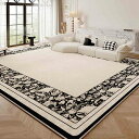 ラグ おしゃれ カーペット 滑り止め マット 柔らかい 撥水加工 大きい 防音 耐摩耗性 抗菌防臭 防ダニ 床保護 家庭用 寝室 リビング 冷房 床暖房対応 四季通用 オールシーズン