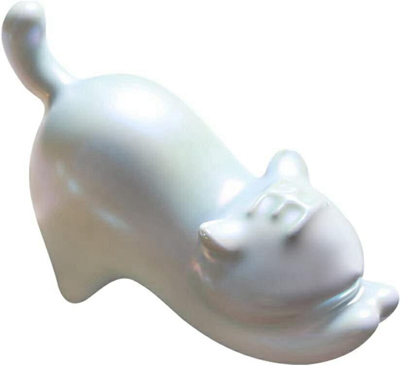 筆置き ミニ 可愛い 虎 置物 筆置文鎮 陶器 虎 フィギュア - 書道が好きな友人へのプレゼント 縁起物 ..