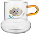 ガラスコップ クリエイティブ かわいいグラス コーヒーカップ ティーカップ キッチン用品 大容量 家庭用 朝食オートミールミルクカップ ジュースカップ カフェ ...