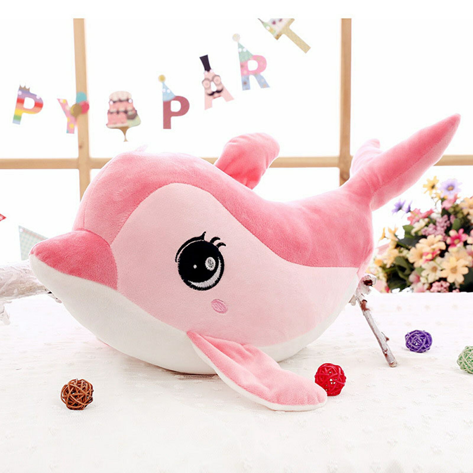 【全店10%OFFクーポン】イルカ ぬいぐるみ もふもふ かわいい 動物 子供 プレゼント ギフト ふわふわ お誕生日 記念日 贈り物 お祝い 飾り 可愛い おもちゃ 男女兼用 縫いぐるみ 柔らかい だきまくらト 抱きまくら ぬいぐるみ枕のサムネイル