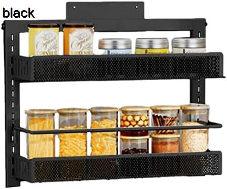 冷蔵庫用 スパイスラックオーガナイザー 冷蔵庫調味料ラック 収納ラック バスルーム ドアの後ろにバスケットを吊るす パンチのない 壁掛け 隙間収納ラック 穴あけ不要の収納棚 多目的 調味料オーガナイザー
