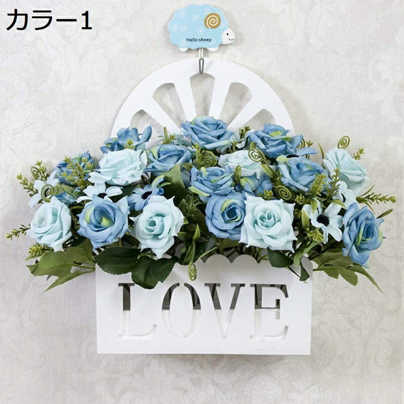 造花 壁掛け花 枯れない 光触媒 明るい色合い 本物そっくり 手作りフラワー アートフラワー 癒し おしゃれ 置物 ギフト 母の日 お祝い インテリア リビング お部屋 玄関 人工観葉植物 フラワーアレンジメント