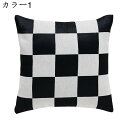 クッションカバー 45x45cm 3枚セット 北欧 幾何学模様 チェック おしゃれ リネンっぽい 座布団カバー 抱き枕カバー 枕カバー ソファ背当て 耐久性 洗...