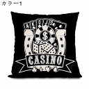 クッションカバー 45x45cm 4枚セット 北欧 トランプ おしゃれ リネンっぽい 座布団カバー 抱き枕カバー 枕カバー ソファ背当て 耐久性 洗濯可能 イン...