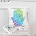 クッションカバー 45x45cm 4枚セット 北欧 幾何学模様 おしゃれ リネンっぽい 座布団カバー 抱き枕カバー 枕カバー ソファ背当て 耐久性 洗濯可能 イ...