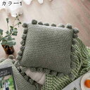 クッションカバー 50x50cm 2枚セット 北欧 フリル おしゃれ リネンっぽい 座布団カバー 抱き枕カバー 枕カバー ソファ背当て 耐久性 洗濯可能 インテ...