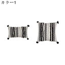 【全店通用10％OFFクーポン】クッションカバー 45x45cm 2枚セット 北欧 タッセル アーガイル おしゃれ リネンっぽい 枕カバー 座布団カバー 抱き枕カバー ソファ背当て 耐久性 洗濯可能 インテリア 家庭装飾 車用 部屋飾り 四季通用 ソファー用クッションカバー BZT138