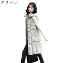 秋 冬 中綿ベスト ダウンベスト レディース 学生 ロング ノースリーブ フード付き ファスナー付き ポケット ゆったり 大きいサイズ 体型カバー 防寒ベスト ベスト オシャレ 韓国風 通勤着 ハイキング(4)