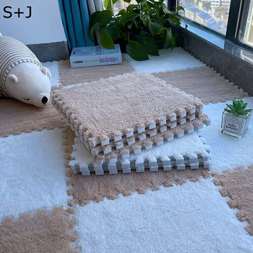 もこもこ クッションマット 起毛ジョイントマット インテリア 無地 柔らかい 滑り止め ケガ防止 冷房対策 子供部屋 ペット用 洗える ズレない 自由に組み合わせ カーキ+ホワイト 大判 絨毯 抗菌 汚れ防止 パズルマット もこもこ クッションマット 起毛ジョイントマット インテリア 無地 柔らかい 滑り止め ケガ防止 冷房対策 子供部屋 ペット用 洗える ズレない 自由に組み合わせ カーキ+ホワイト 大判 絨毯 抗菌 汚れ防止 パズルマット
