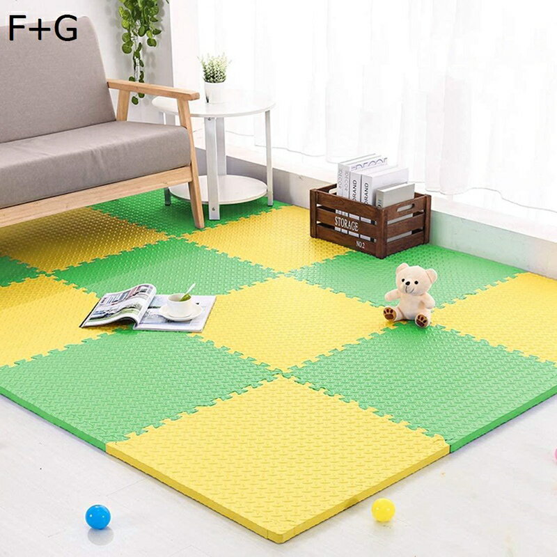 ジョイントマット プレイマット サイドパーツ付き 30cm 36枚 床暖房対応 子供部屋 防音 単色 ピンク ベージュ ジョイントフロアマット EVA 撥水 洗える ペット キズ防止 転倒防止 パズルマット カーペット ズレない 厚め 抗菌