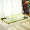 50×80cm 玄関マット 屋内 室内 カーペット ラグマット モダン 泥落しマット ふわふわ 滑り止め 薄型 かわいい おしゃれ 洗える 長方形 パープル 敬老の日