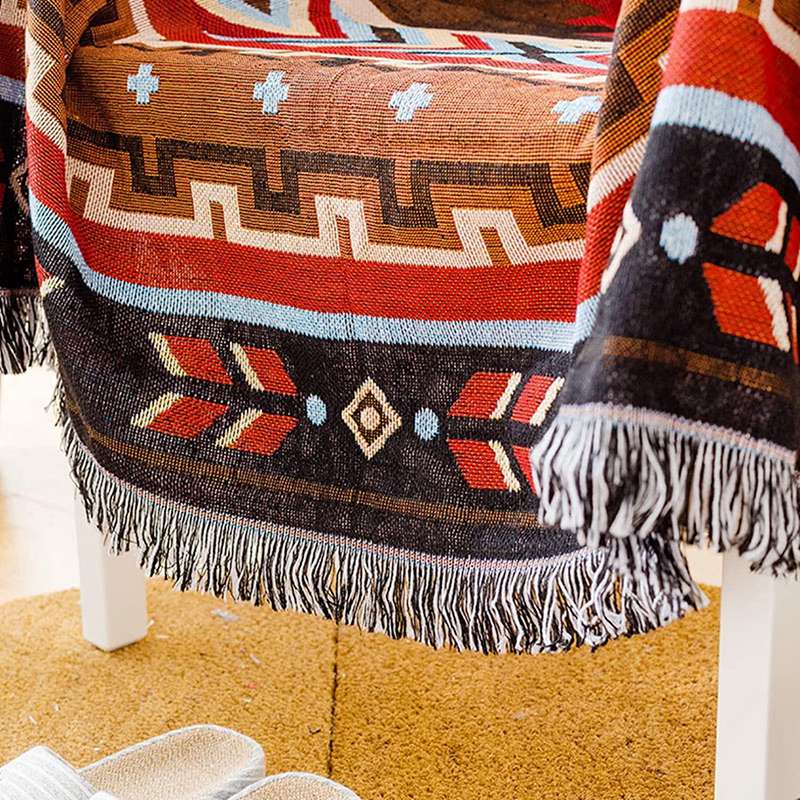 北欧 マルチカバー ソファ 大判 正方形 長方形 両面使える フリンジ付き 180×340CM ソファカバー 1人掛け 2人掛け 3人掛け おしゃれ 水洗い 四季通用 キズ防止 犬猫対策 毛布 ペットカバー 保護カバー [2]