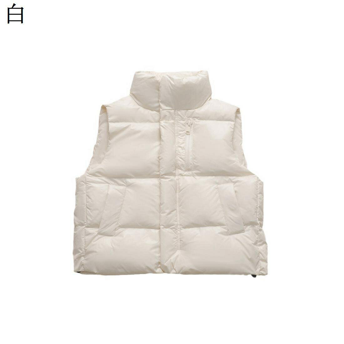 キッズベスト ダウンベスト 軽量 立ち襟 秋冬 ベビー服 ボーイズ ガールズ 防風 暖かい ダウン50％ ノースリーブ キッズダウンジャケット 防寒着 保温 カジュアル おしゃれ 部屋着 通園通学 普段着 お出かけ