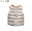 キッズベスト ダウンベスト 軽量 無地 秋冬 ボーイズ ガールズ ノースリーブ インナー 防風 暖かい 防寒着 保温 カジュアル ダウンジャケット キッズダウン...