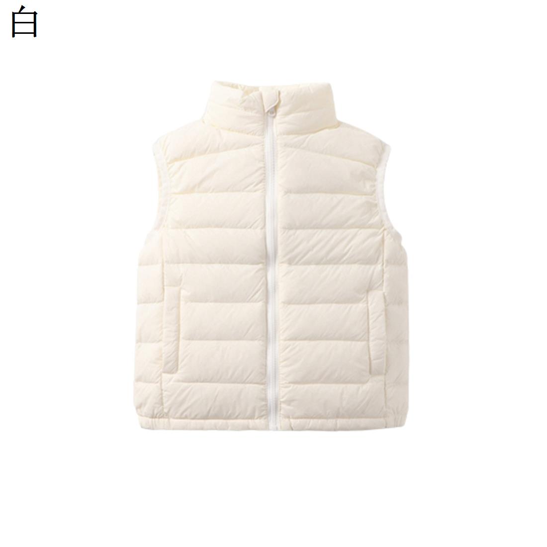 子どもダウンベスト キッズベスト ダウン 春秋冬 ダウン85％ 袖なし キッズ 無地 保温 防寒着 超軽量 可愛い 暖かい 防風 インナー キッズ服 アウターウエア カジュアル ダウンジャケット 部屋着 通園通学 普段着 お出かけ