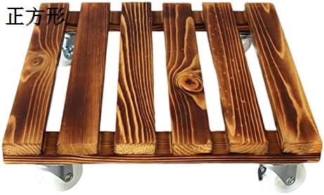 可能なキャスター付きフラワーボックススタンド 植木鉢スタンド 屋内用可能なブレーキ付き頑丈 屋外コ..