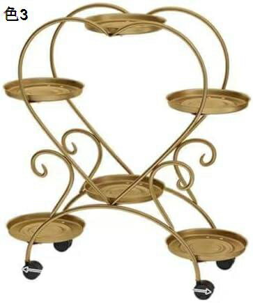 フラワースタンド 室内 アイアン キャスター付き 北欧 プランタースタンド 花台 植木鉢台 鉄製 園芸ラ..