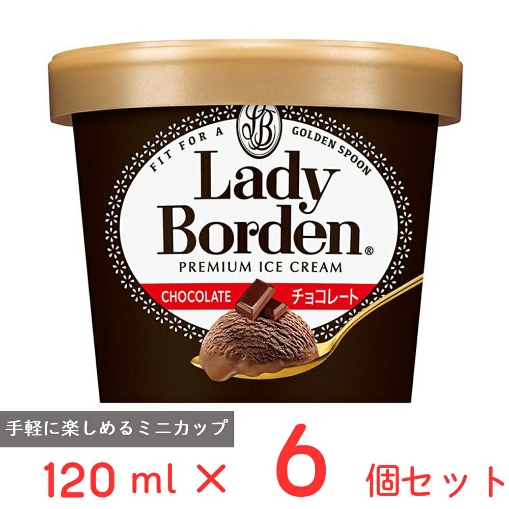 [アイス] ロッテ レディーボーデン ミニカップ チョコレート 120ml×6個